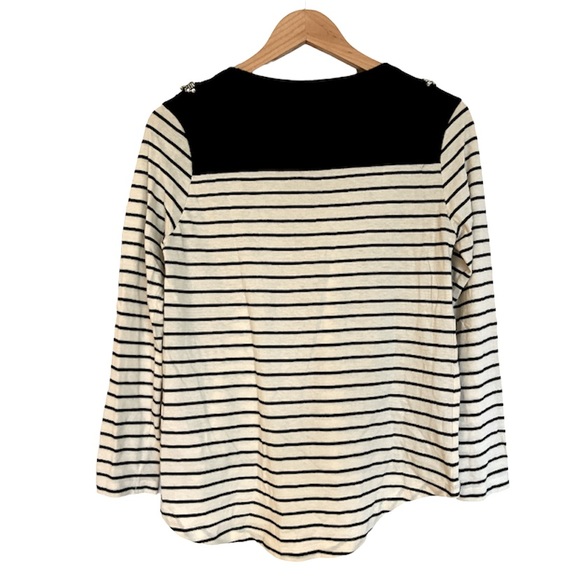 NWT~Zara Long Sleeve Shirt Shoulder Details Size S - Picture 3 of 5